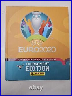 100% Complete Panini Euro 2020 Hardback Football Sticker Album Full Set Mint