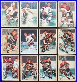 1953/54 Parkhurst NHL Hockey Card Complete Full Set Graded x3 Beliveau Howe KSA