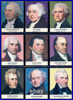 1960 Golden Press Presidents Complete Card EX-NM Full Set 1-33 Lincoln Roosevelt