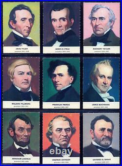 1960 Golden Press Presidents Complete Card EX-NM Full Set 1-33 Lincoln Roosevelt