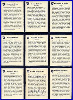 1960 Golden Press Presidents Complete Card EX-NM Full Set 1-33 Lincoln Roosevelt