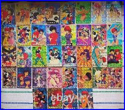 Card Ranma 1/2 Holographic prism Cards 72/72 FULL SET complete- Peru, Year 1999