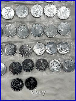 Disney 100 Years Medallion Coins Complete Full Set 61