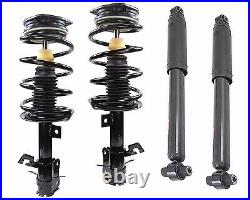 Full Set 2 Front Complete Struts W Springs + Rear Shocks Fit Nissan Sentra 2.0L