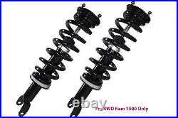Full Set 2 Front Complete Struts With Springs + 2 Rear Shocks 4WD Ram 1500 Only