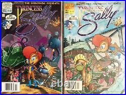 LOT 369 Sonic The Hedgehog Mini Series PRINCESS SALLY 1995 #1 2 3 Complete Set