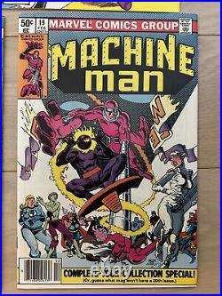 Machine Man Full Set # 1-19 -(1978)- Complete Series -Great Cond. 8+ Incl 1 & 19