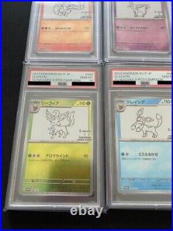 PSA10 Complete 9 Full Set Pokemon Card Yu Nagaba Eevee Eevee's Promo PSA 10