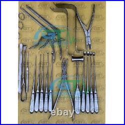 Spine Laminectomy Complete Instruments Full Set Of 39 Pcs, Orthopedic Instrument