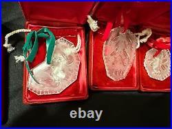 The Complete Set WATERFORD 12 DAYS OF CHRISTMAS CRYSTAL ORNAMENTS (full set)
