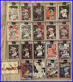 Topps Project 2020 Mike Trout COMPLETE 20 Card Set with Boxes Full Set